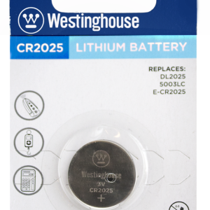 Lot 11382 Batteries au Lithium CR-2025, 3V, WESTINGHOUSE Batteries Lots de surplus Cr2025-bp1