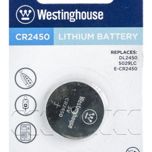 Lot 6638 Batteries au Lithium CR-2450, 3V, WESTINGHOUSE Batteries Lots de surplus Cr2450-bp1