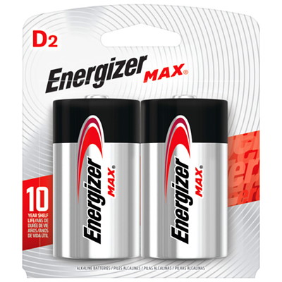 Lot 2183 Paquets de 2 Batteries D, ENERGIZER Batteries Lots de surplus D-2-energizer