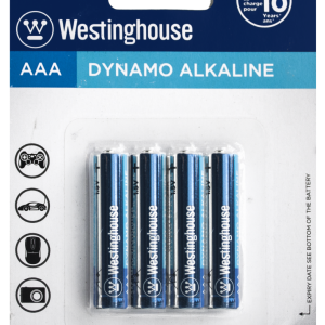 Lot 9371 Paquets de 4 Batteries AAA Alcalines Dynamo WESTINGHOUSE Batteries Lots de surplus Lr03-bp4
