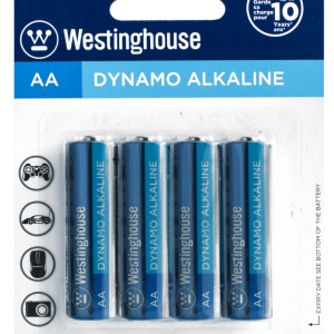 Lot 7689 Paquets de 4 Batteries AA Alcalines Dynamo WESTINGHOUSE Batteries Lots de surplus Lr6-bp4