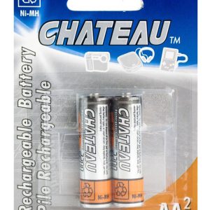 Lot 5479 Paquets de 2 Batteries AA Rechargeables CHATEAU Batteries Lots de surplus Nm2200-2