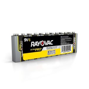 al9v 6 Lot 1263 Paquets de 6 Piles Alcalines 9V Rayovac Ultra Pro