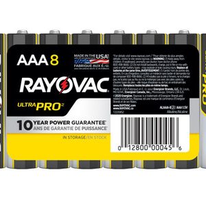 alaaa 8 Lot 1849 Paquets de 8 Piles Alcalines AAA Rayovac Ultra Pro