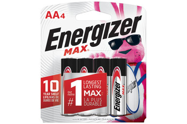 e91bp 4 1 Lot 4969 Paquets de 4 Piles Alcalines Energizer Max AAA