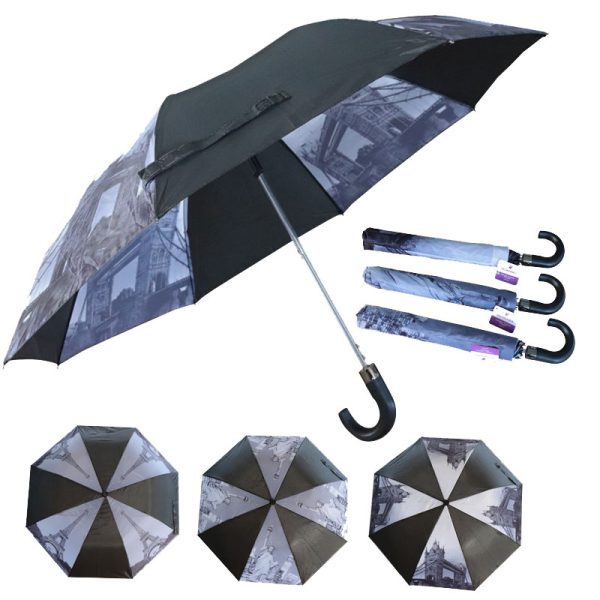 3n Lot 589 Parapluies Compacts Noirs et Blancs