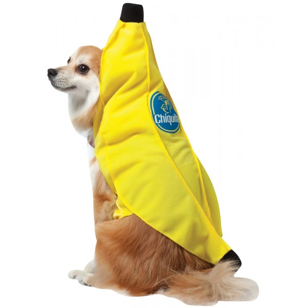 pgpu4084 Lot 3 Costumes Banane pour Chiens