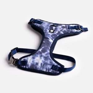 poplin dog harness blue tie dye 535556