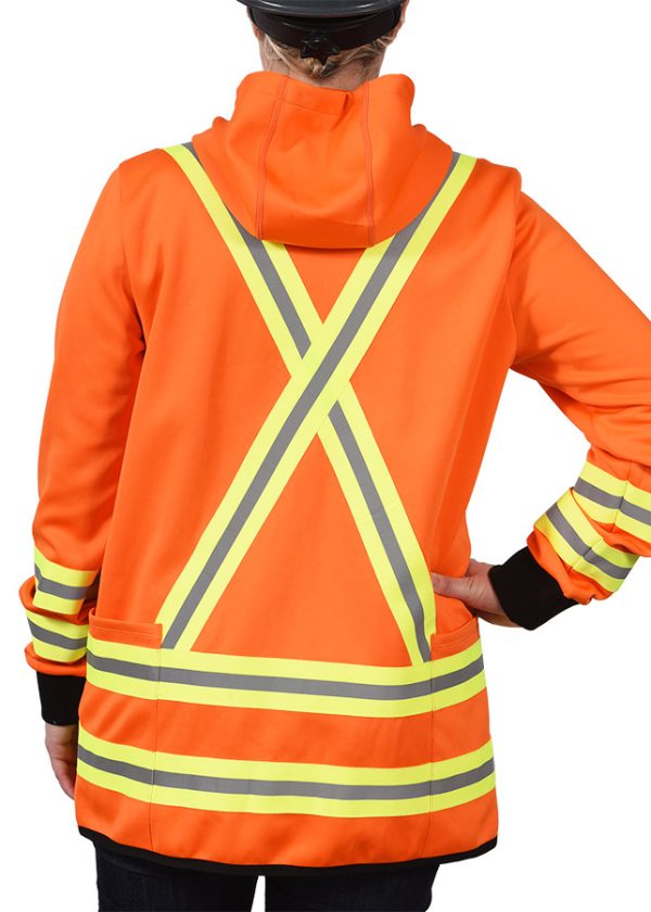 manteaux orange bulldog protection arriere Lot 400 Vestes à Capuchon Haute Visibilité pour le Travail, Hommes et Femmes