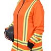 manteaux orange bulldog protection cote gauche Lot 400 Vestes à Capuchon Haute Visibilité pour le Travail, Hommes et Femmes
