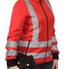 manteau rouge velo protection haute visibilite bicyclette cote Lot 375 Vestes à Capuchon Haute Visibilité pour le Loisir ou le Travail
