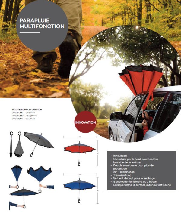 parapluie reverse fold Lot 756 Parapluies Multifonctions