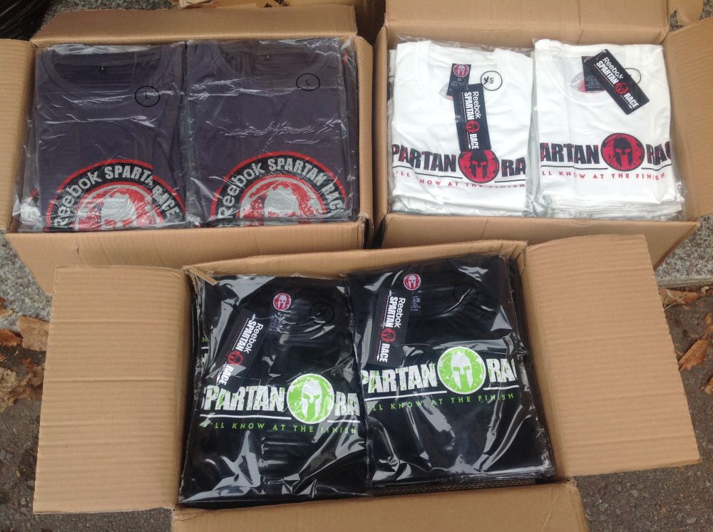 reebok3 Lot 16000 T-Shirts Reebok Spartan Originaux, 3$ch