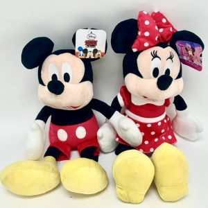 926 Lot 1045 Peluches Mickey et Minnie Mouse de 17 po