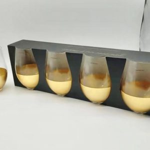 940 Lot 768 Ensembles de 4 Verres à Vin Sans Pied