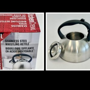 963c Lot 1890 Bouilloires à Thé Sifflantes en Acier Inoxydable de 2,5 L