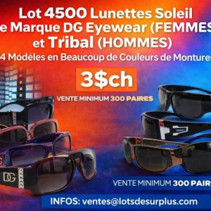 lul Lot 4500 Lunettes Soleil DG Eyewear pour Femmes Lots en Promotion