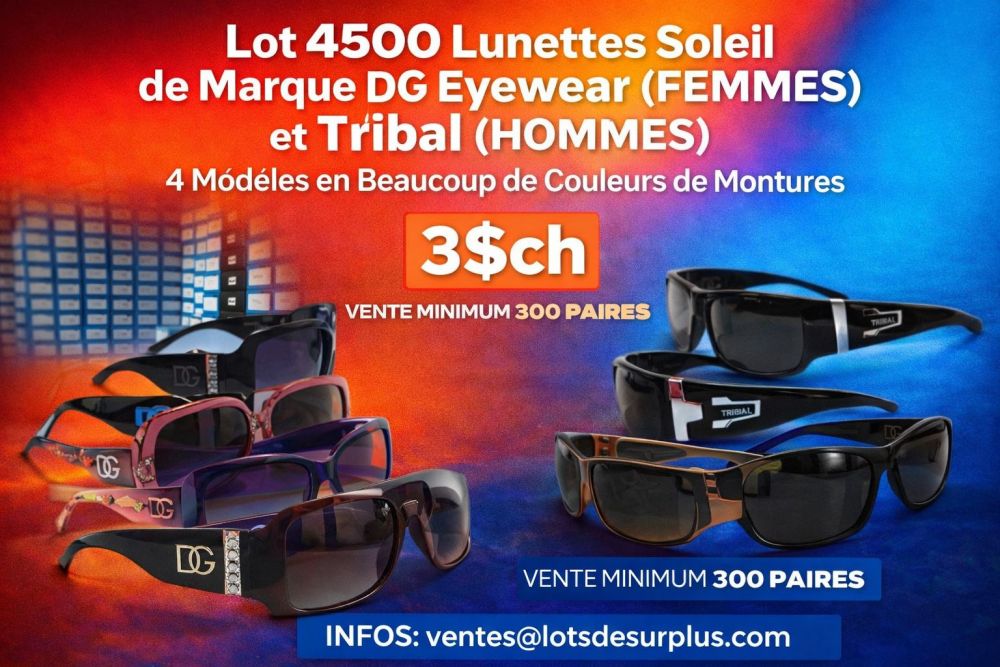 lul Lot 4500 Lunettes Soleil DG Eyewear pour Femmes Lots en Promotion