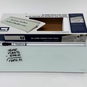 1053 Lot 383 Bloc-Notes de Bureau en Verre 18"× 6"
