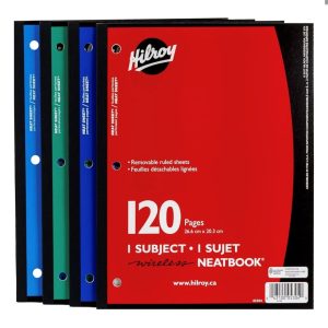1054 Lot 6250 Cahiers Hilroy 120 Pages en Couleurs Assorties