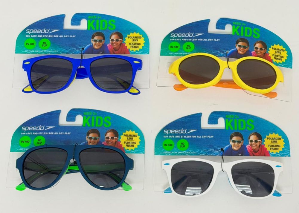 1061 Lot 9000 Lunettes Soleil Speedo pour Enfants, Polarisées Protection UV400
