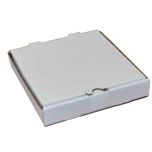 53 Lot 4293 Boîtes à Pizza Carton Ondulé E-Flute 10″ Blanches