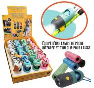 77 Lot 3634 Distributeurs de Sacs Déjections Canins avec Lampe de Poche LED