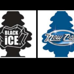 81 Lot 7592 Désodorisants Little Trees Black-Ice et New Car