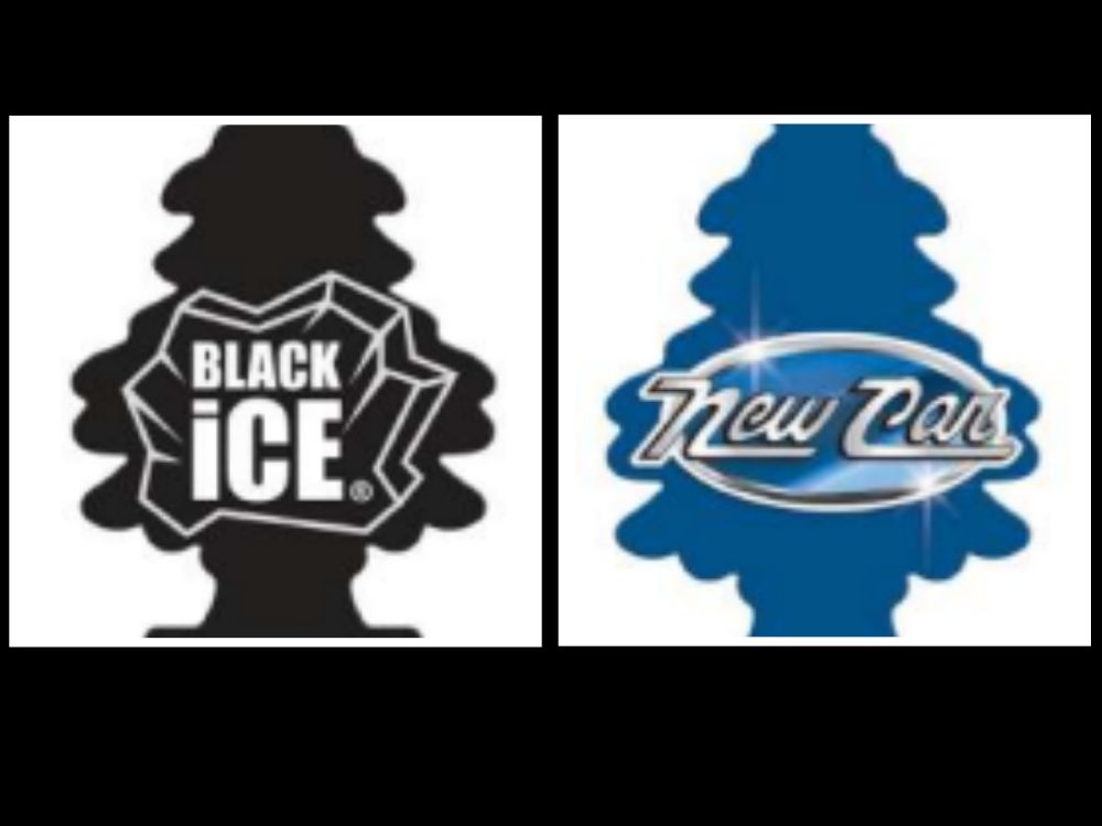 81 Lot 7592 Désodorisants Little Trees Black-Ice et New Car