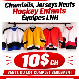 hok23 Lot 116 Chandails, Jerseys Neufs Hockey Enfants Équipes LNH
