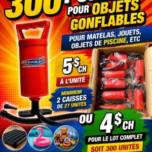 pommp Lot 300 Pompes pour Objets Gonflables