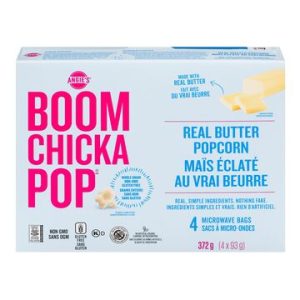 102 Lot 50 Caisses de 6 Boites de 4 Sacs Popcorn au Vrai Beurre