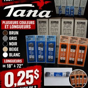 lacetss Lot 6000 Paquets 2 Lacets de Marque TANA