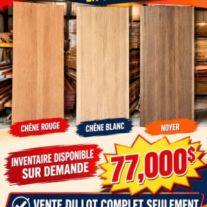 portes Lot 404 Portes Neuves en 3 Essences de Bois