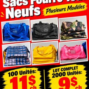 sacss Lot 2000 Sacs Fourre-Tout Neufs