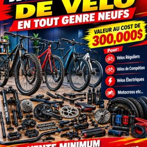 vÉloop Énorme Inventaire d`Équipements et d`Accessoires de Vélo Tout Genre