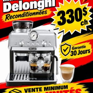 café Lot 100 Machines à Café Expresso Delonghi Reconditionnées Lots en Promotion