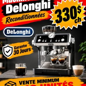 café Lot 100 Machines à Café Expresso Delonghi Reconditionnées