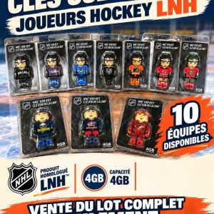 usb2 Lot 4000 Clés USB 4GB Joueurs Hockey LNH Lots en Promotion