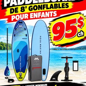 padd Lot 70 Paddleboards de 8' Gonflables pour Enfants AQUA MARINA